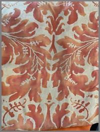 A Pair of Fortuny Printed Cotton Sevres Pattern Drapes — 20TH CENTURY