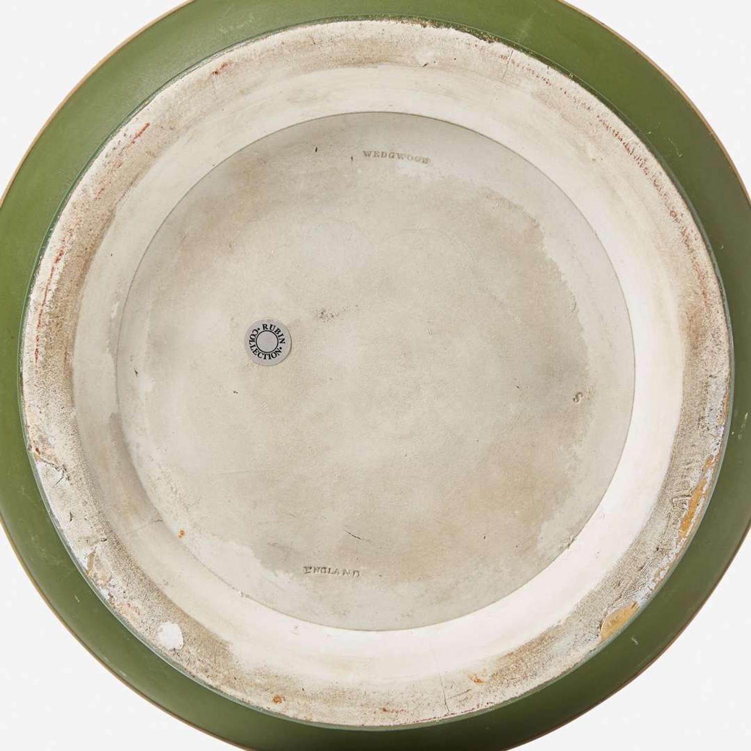 A Large Wedgwood Olive Green Dip Jasperware Jardiniere UK, circa 1900