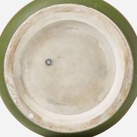 A Large Wedgwood Olive Green Dip Jasperware Jardiniere UK, circa 1900