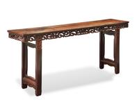 A large Chinese hardwood altar table, late Qing to Republic period