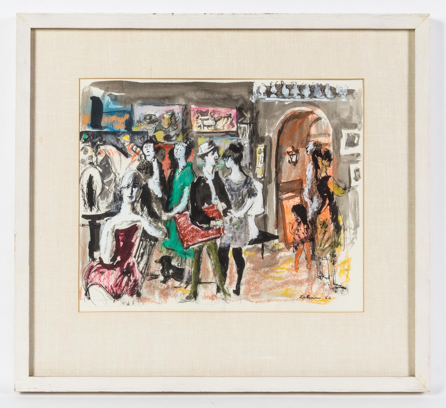 Gustav Likan, (Croatian/American, 1912-1988), Gallery, 1966