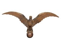 A Molded Copper and Zinc Gilt Eagle Weathervane