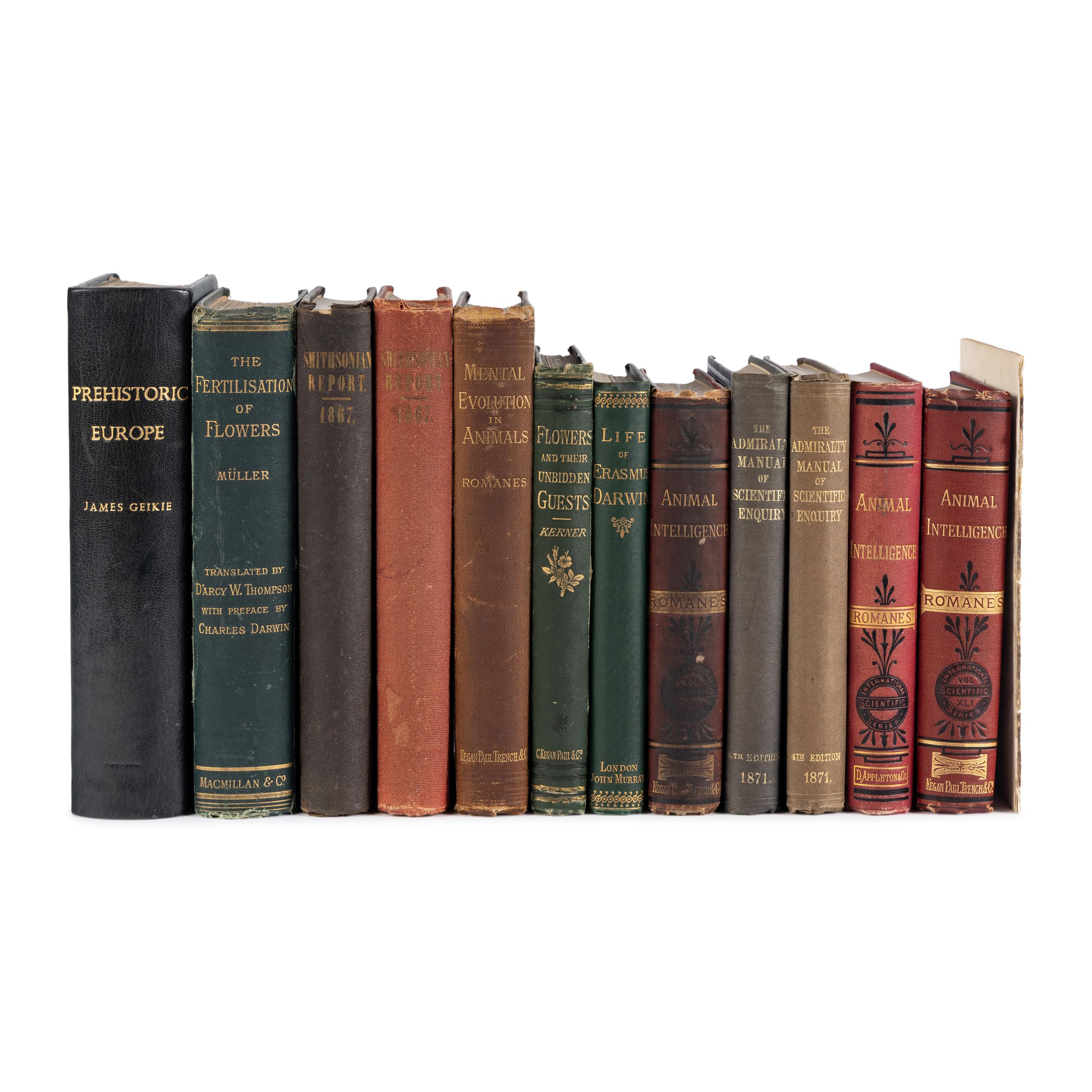 [Darwin, Charles (1809-1882), contributor]. A group of 13 titles, including: