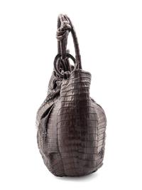Nancy Gonzalez Crocodile Hobo Tote Bag, 1990-2000s