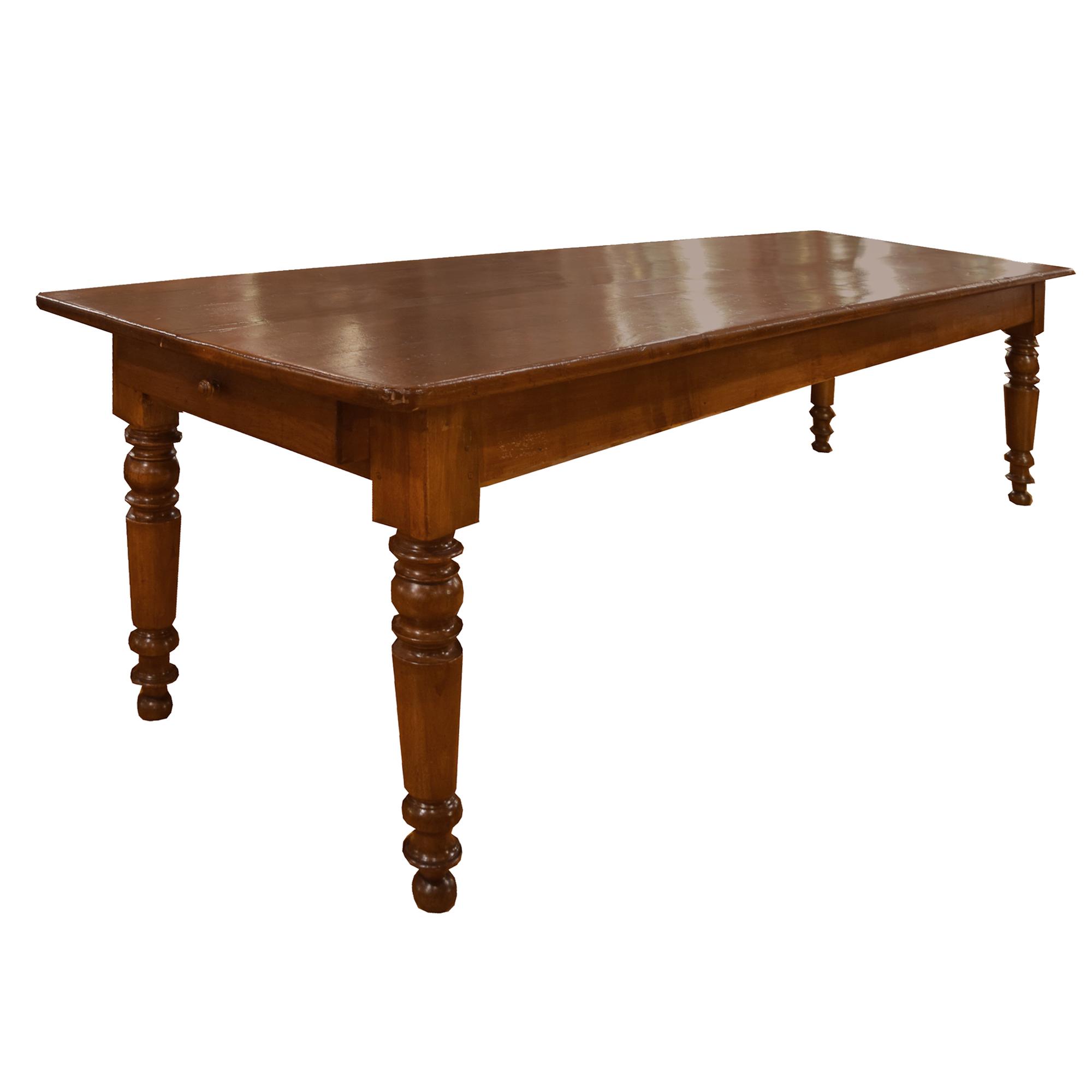 A Harvest Table 101.5" W x 31.5" D x 29.5" H — Italy, 19th Century