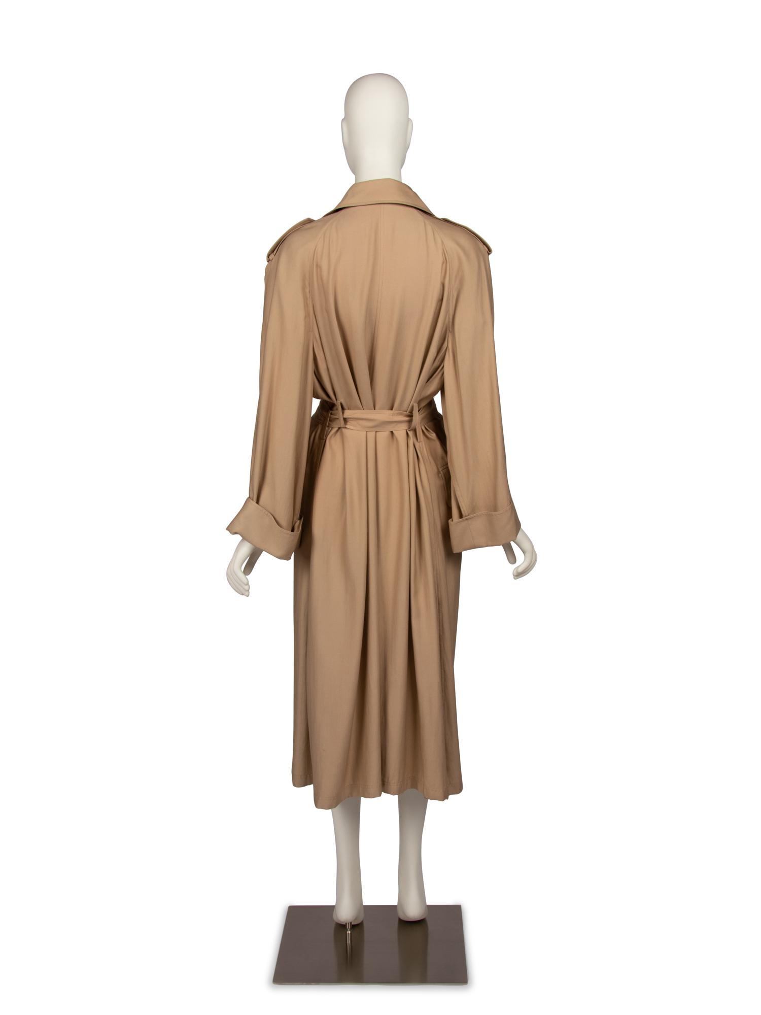 Valentino Boutique Tan Trench Coat, 1990s