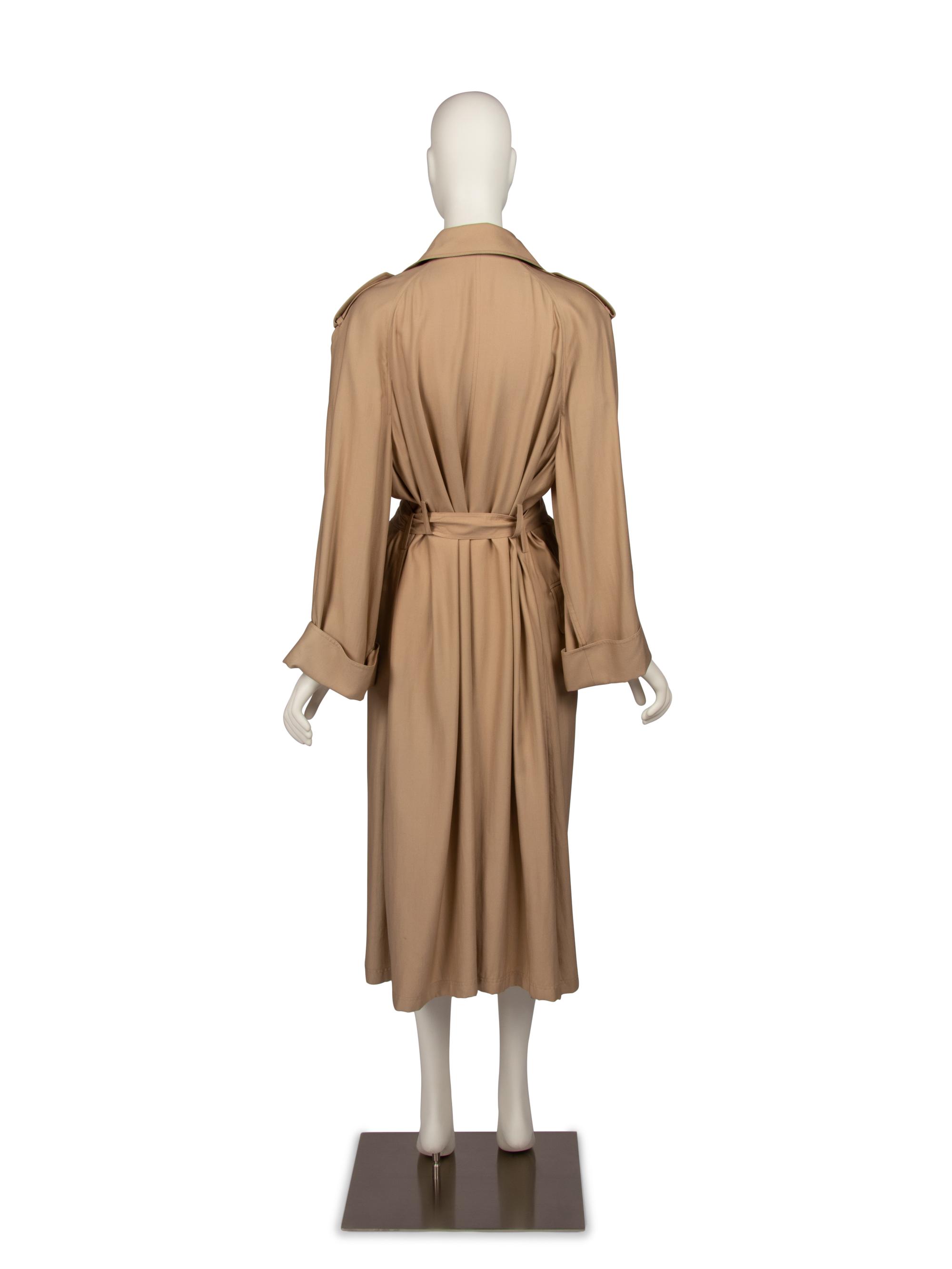 Valentino Boutique Tan Trench Coat, 1990s