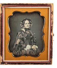 [EARLY PHOTOGRAPHY]. A group of 3 sixth plate daguerreotypes of lovely young women.