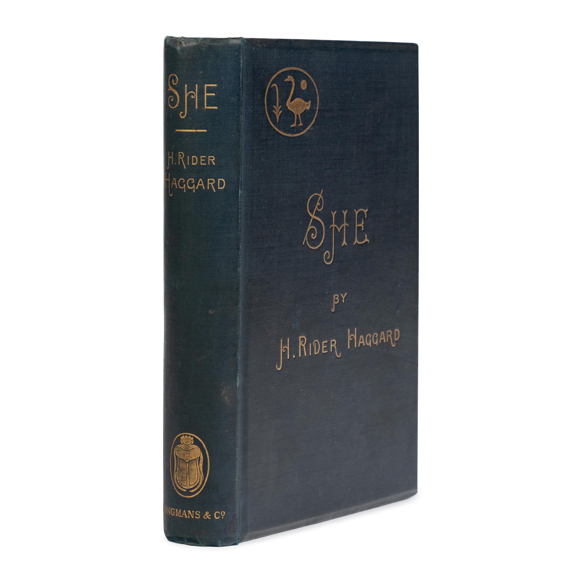 Haggard, H. Rider (1856-1925). She. A History of Adventure . London: Longmans, Green and Co., 1887.