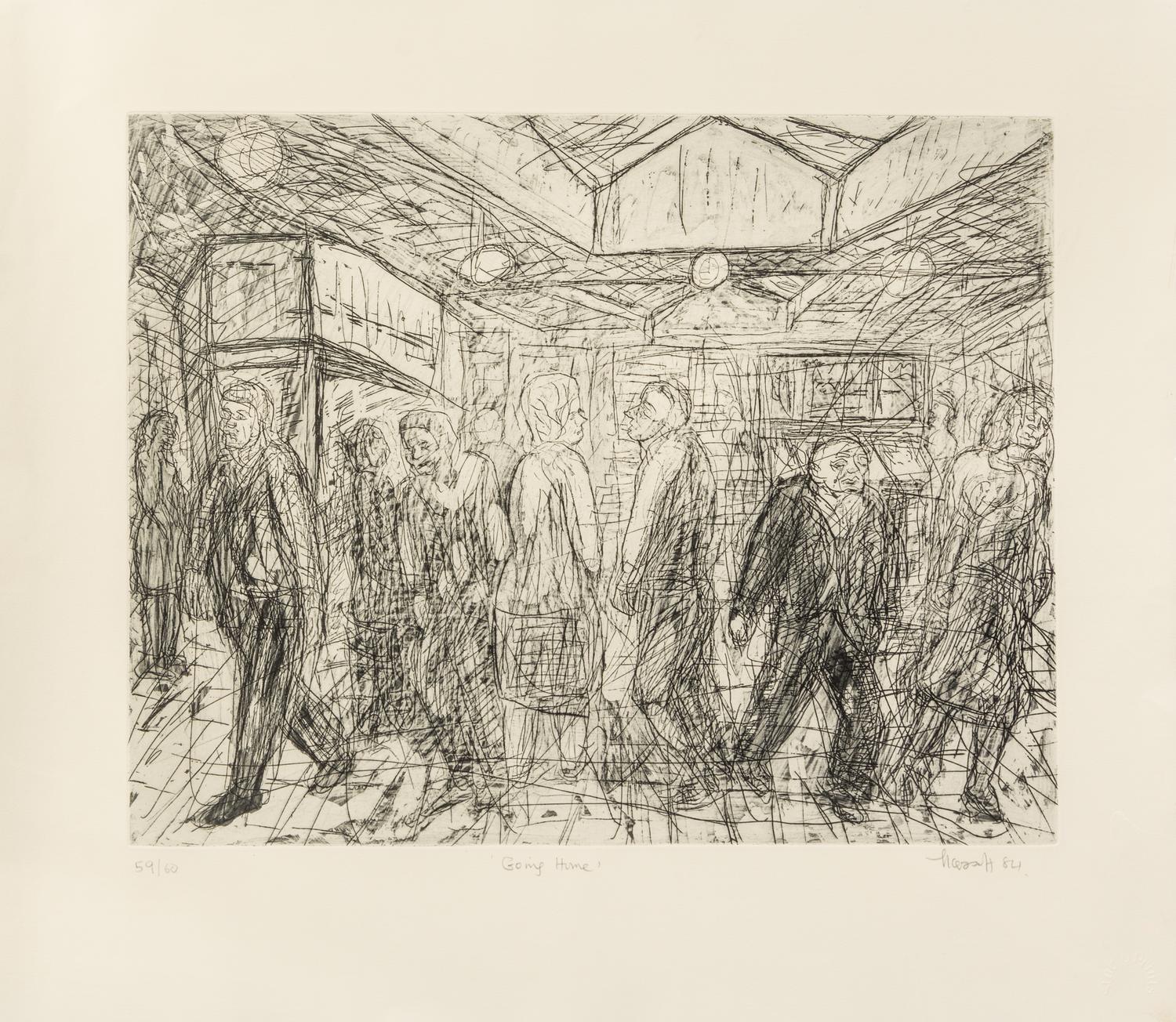 Leon Kossoff, (British, b. 1926), Going Home, 1984