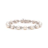 TIFFANY & CO., CULTURED PEARL AND DIAMOND 'ARIA' BRACELET