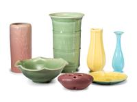 Seven Rookwood Pottery Table Articles