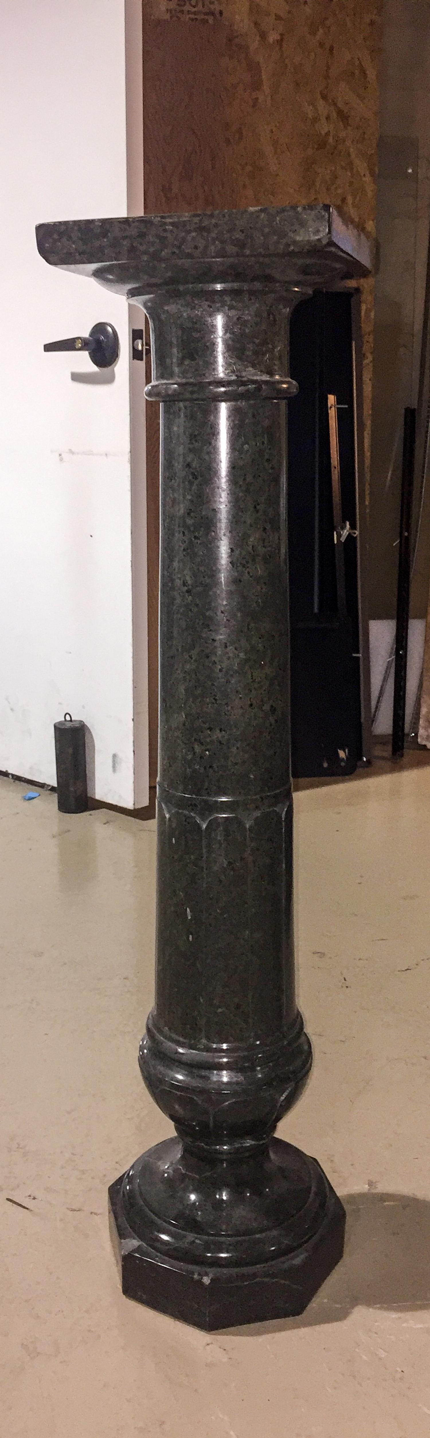 A Continental Marble Pedestal Height 38 3/4 inches. — 20TH CENTURY