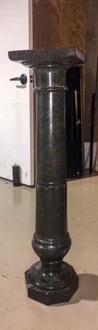 A Continental Marble Pedestal Height 38 3/4 inches. — 20TH CENTURY