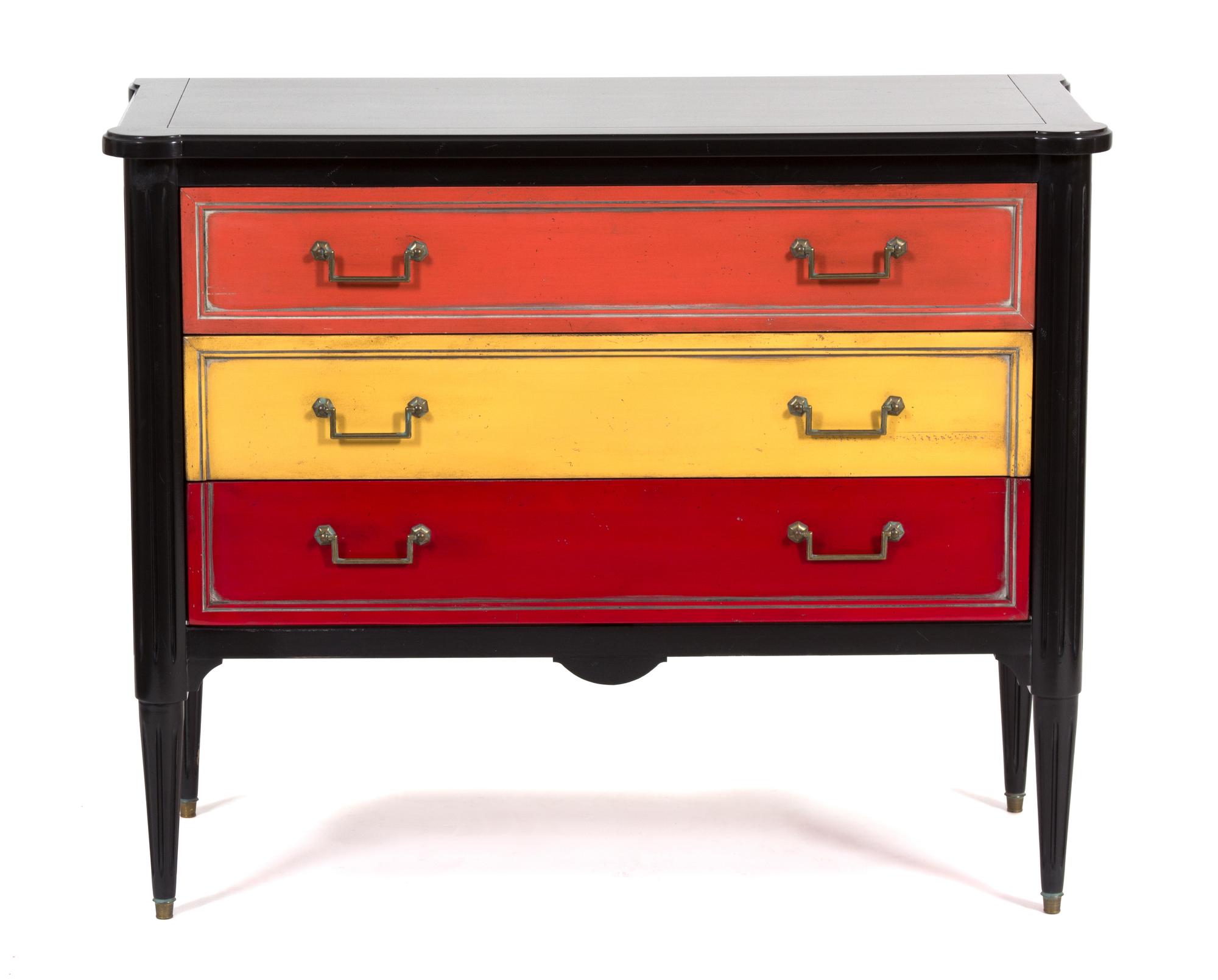 A Chest of Three Drawers Height 37 x width 39 inches. — 20TH CENTURY by GRANGE