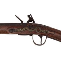 Period Shortened Flintlock Northwest Trade Gun by Leman