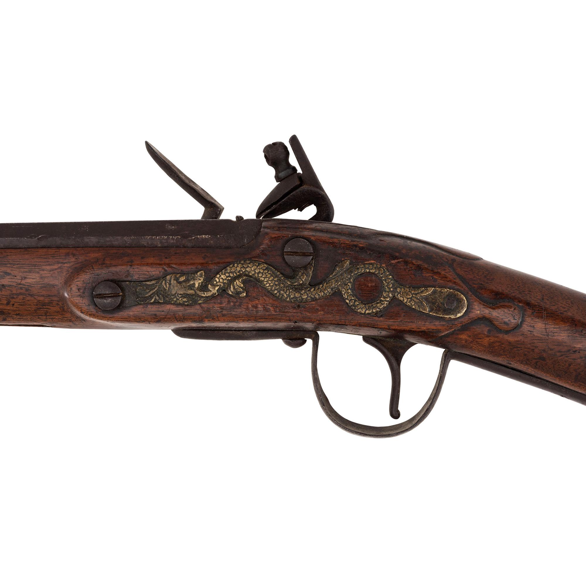 Period Shortened Flintlock Northwest Trade Gun by Leman