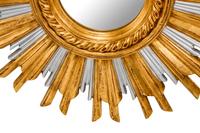A Pair of Italian Giltwood Sunburst Mirrors