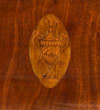 A Federal Marquetry Inset Mahogany Pier Mirror