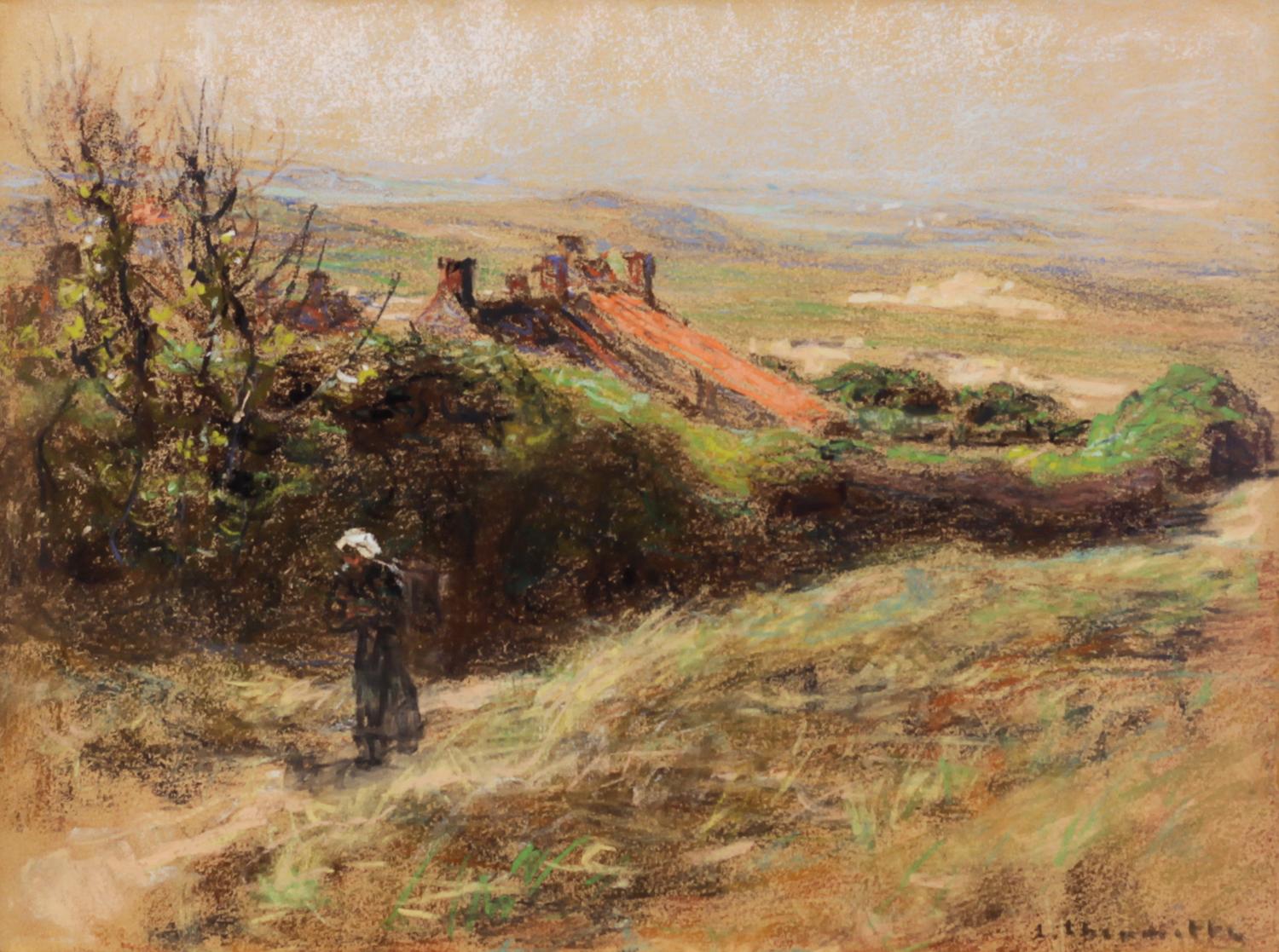 Léon-Augustin Lhermitte, (French, 1844-1925), La Colline à côté du village, c. 1913