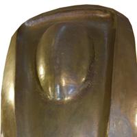 A Modernist Brass Sculpture 29" W x 25" D x 94" H — Germany, Mid-20th Century