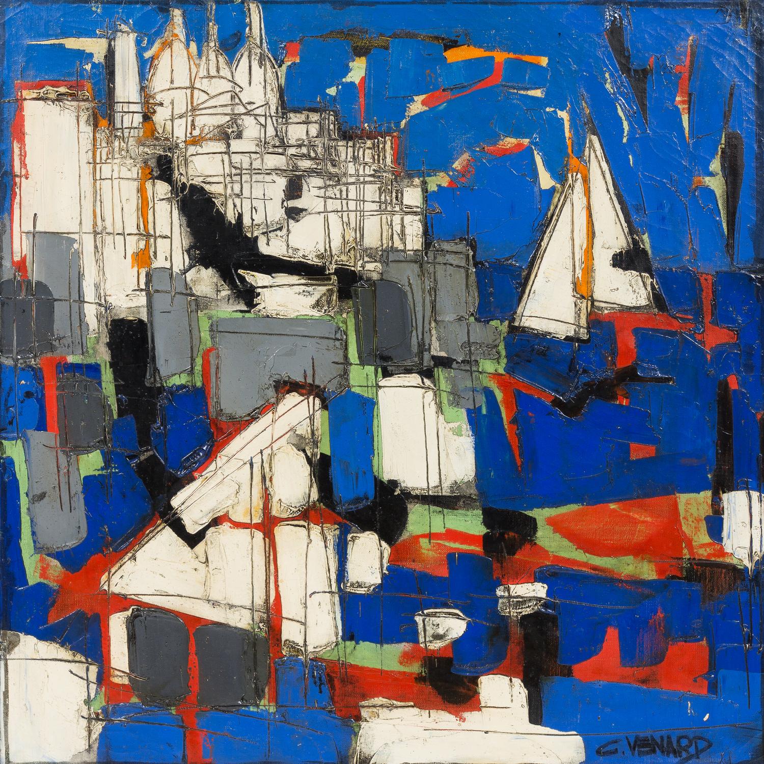 Claude Venard, (French, 1913-1999), Le Port de Marseilles