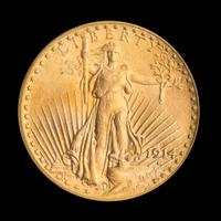 A United States 1914-D St. Gaudens $20 Gold Coin