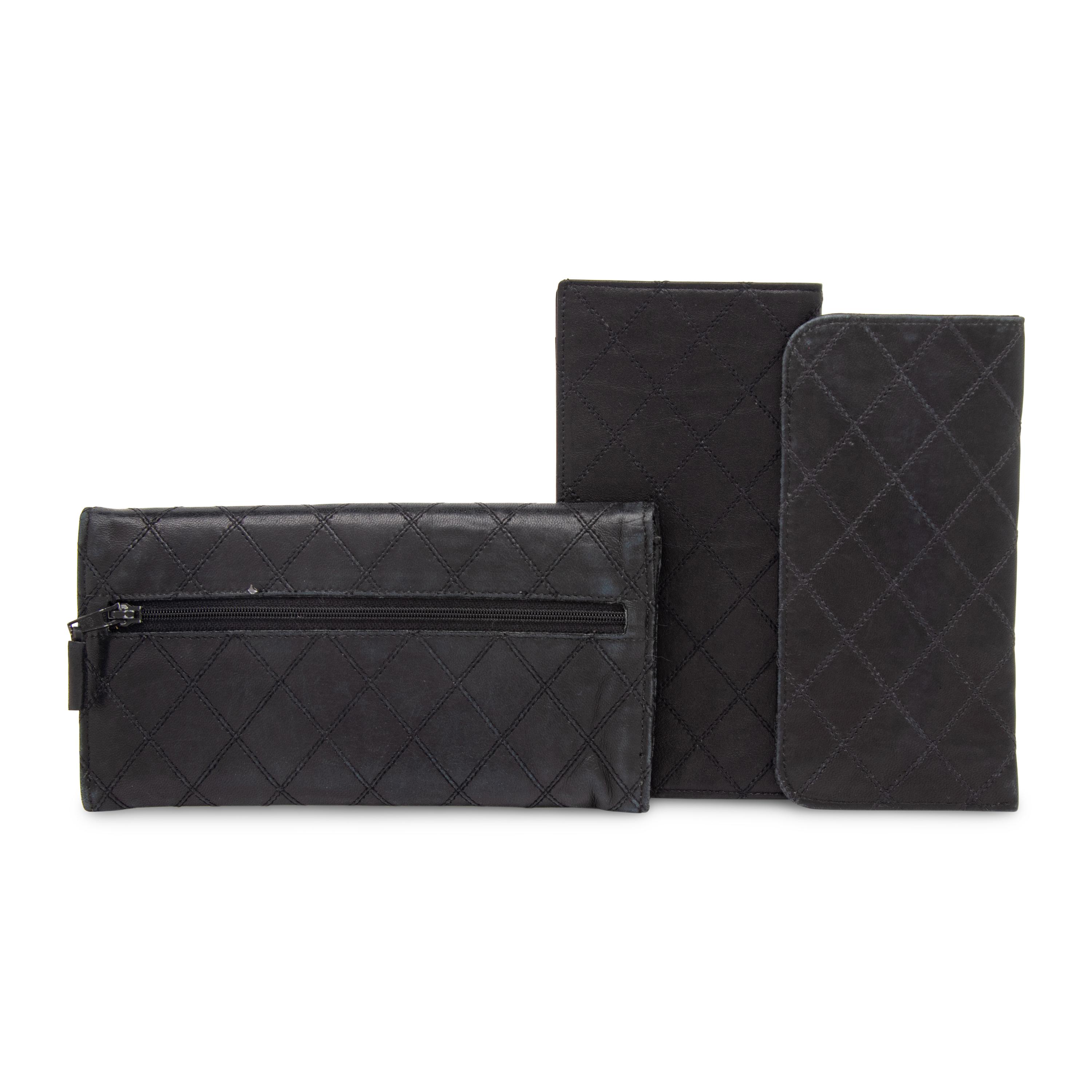 Chanel, Three Black Leather Articles