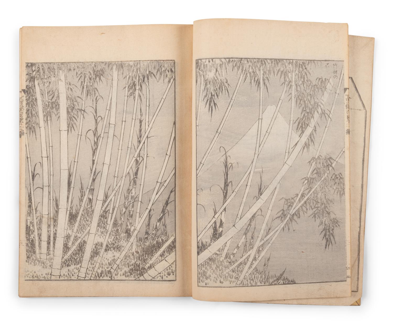 Two Japanese Illustrated Books after Katsushika Hokusai