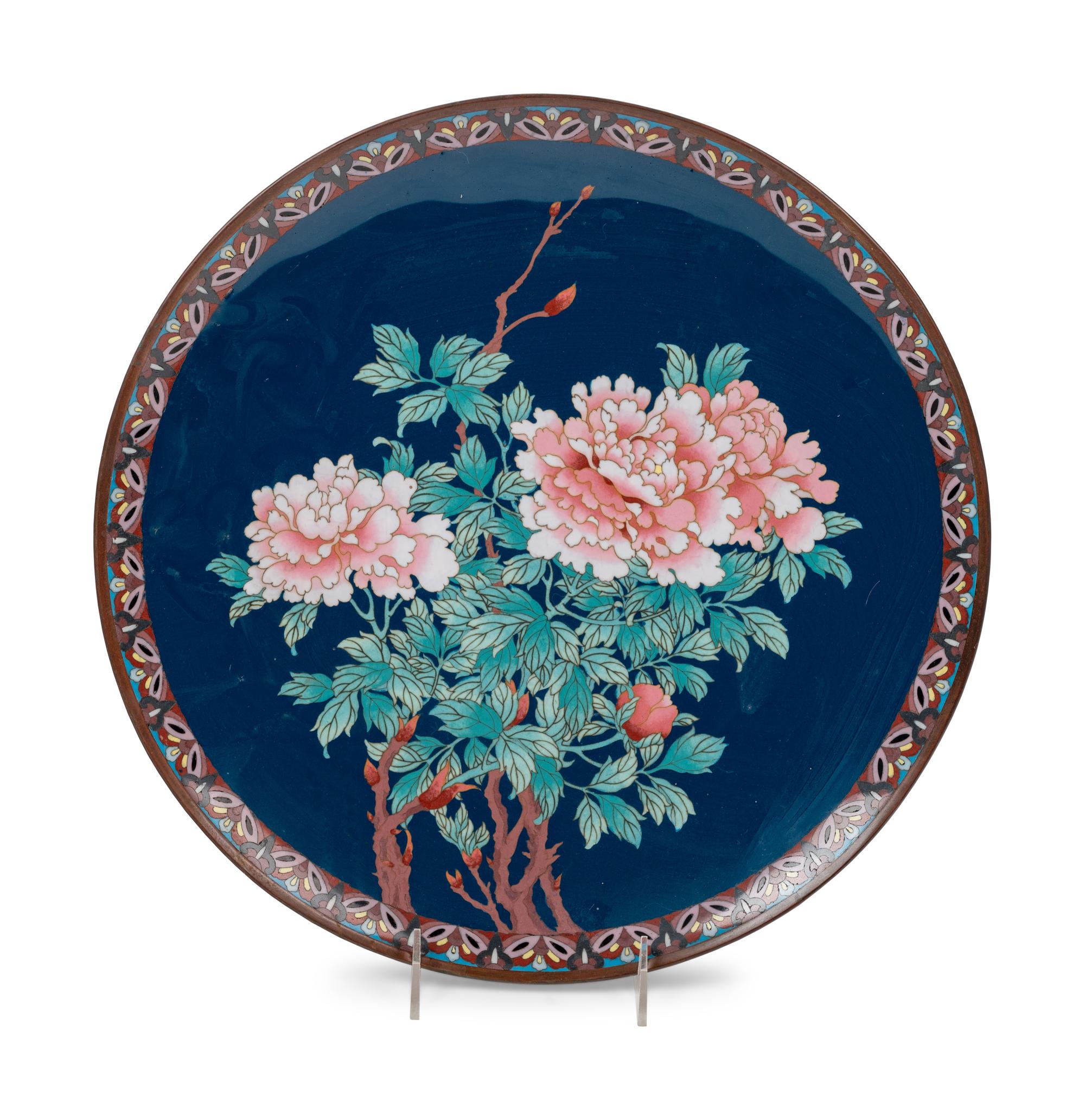 13 Japanese Cloisonné Plates