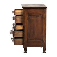 A Classical Ohio Cherrywood and Walnut Child’s Chest of Drawers