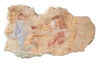 A Roman Wall Painting Fragment Length 23 inches. — CIRCA 1ST CENTURY B.C.E.-1ST CENTURY C.E.