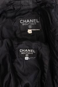 Chanel Black and White Skirt Suit, 1990-2000s