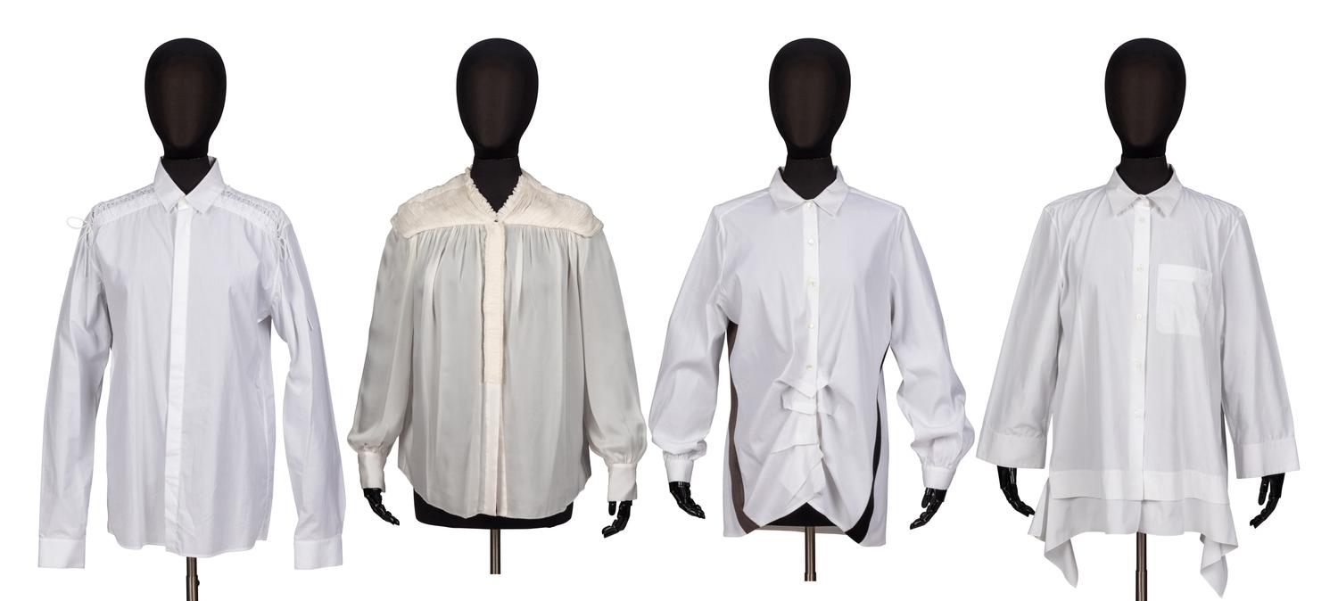 Four Designer White Shirts