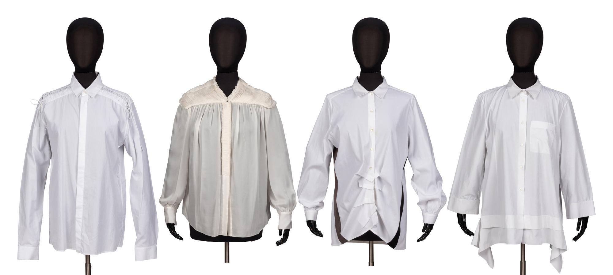 Four Designer White Shirts
