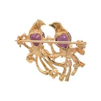 Yellow Gold Bird Brooch