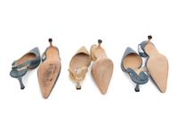 Three Pairs of Manolo Blahnik Exotic Skin Shoes