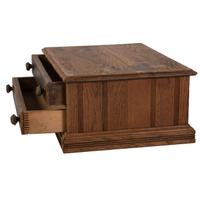 A John J. Clark's Stenciled Oak Spool Cabinet