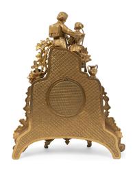 A Louis Philippe Gilt-Metal Figural Mantel Clock — MID-19TH CENTURY
