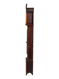A Federal Painted Pine Wooden Works Tall Case Clock