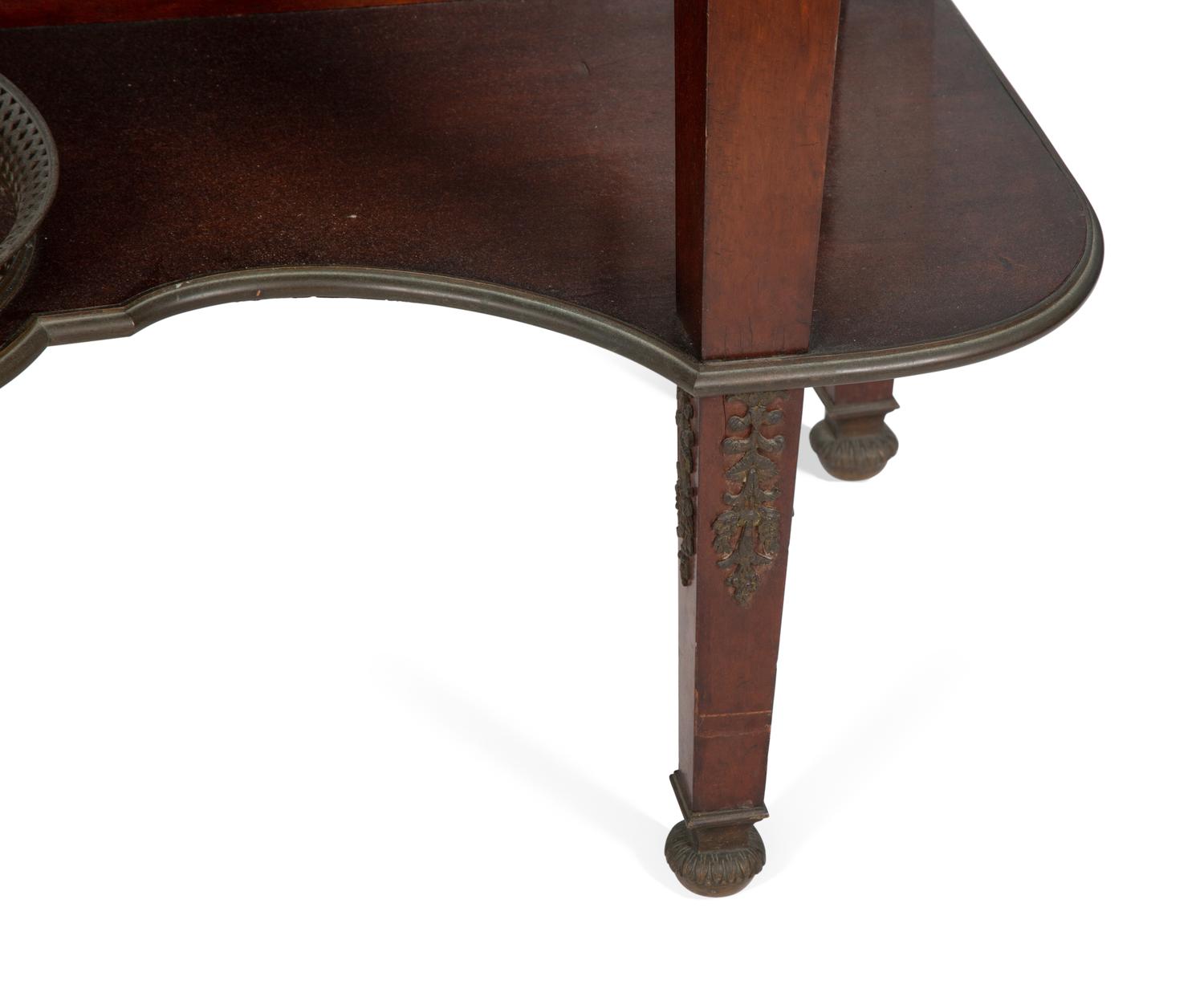 A Fine French Carved Mahogany Gilt Bronze Mounted and Glazed Curio Cabinet on Stand — CIRCA 1890