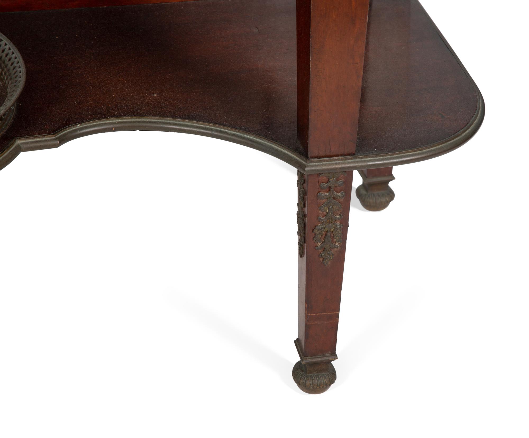 A Fine French Carved Mahogany Gilt Bronze Mounted and Glazed Curio Cabinet on Stand — CIRCA 1890
