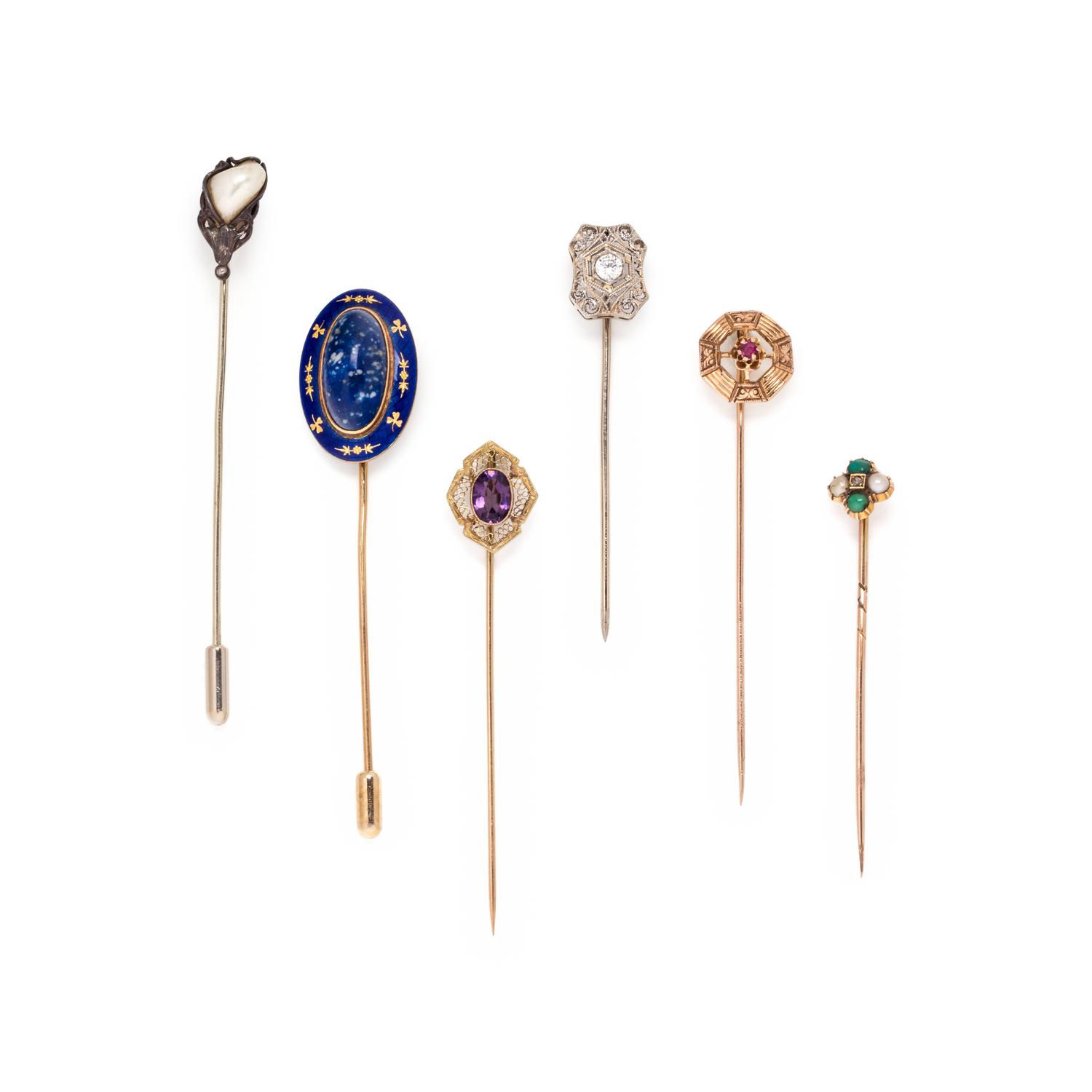 COLLECTION OF STICKPINS