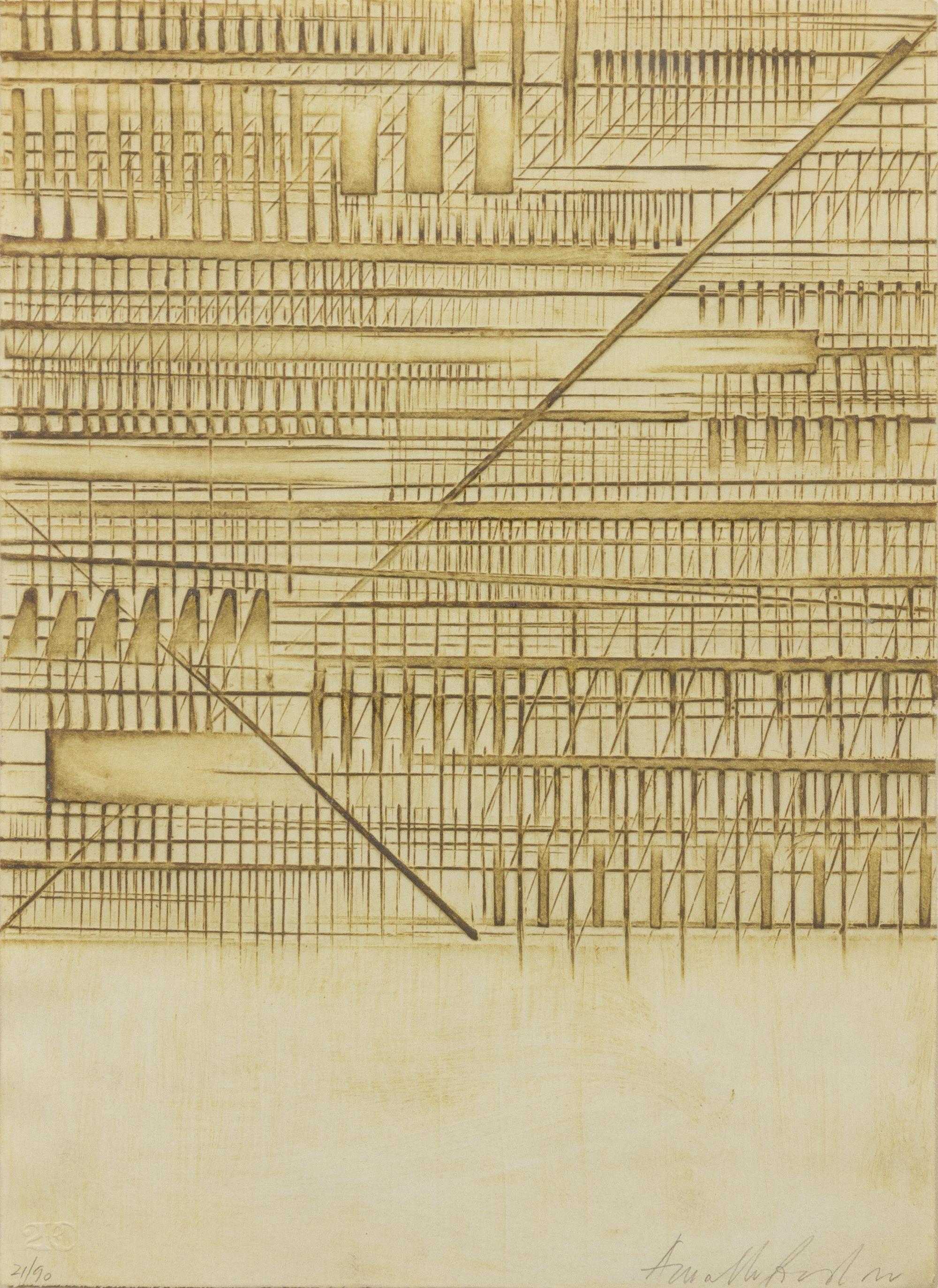 Arnoldo Pomodoro, (Italian, b. 1926), Sette lettere, 1977 (group of 7)
