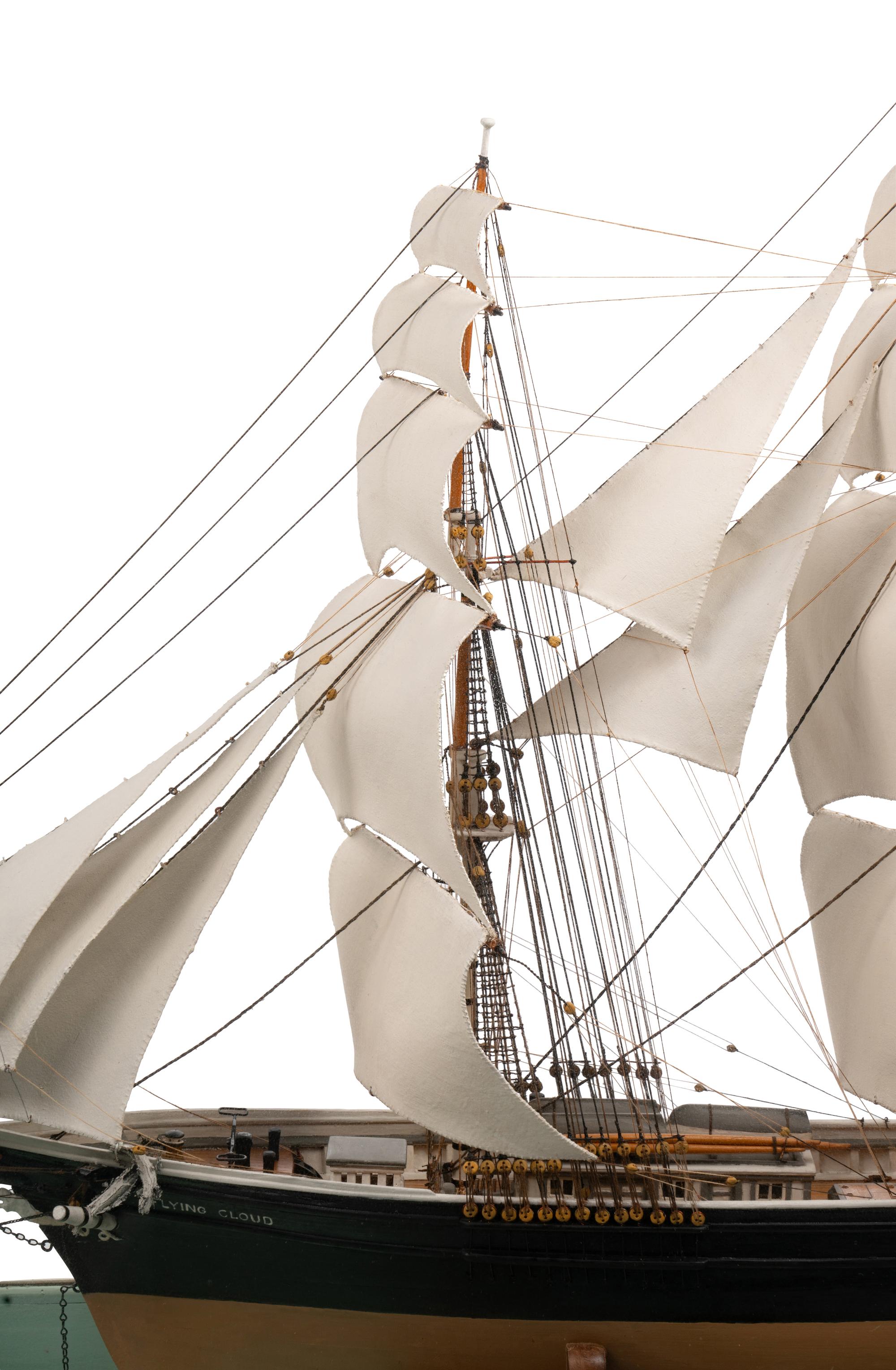 An American Scale Model of a Clipper Ship