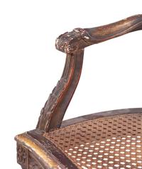 A Louis XVI Style Giltwood Child's Armchair