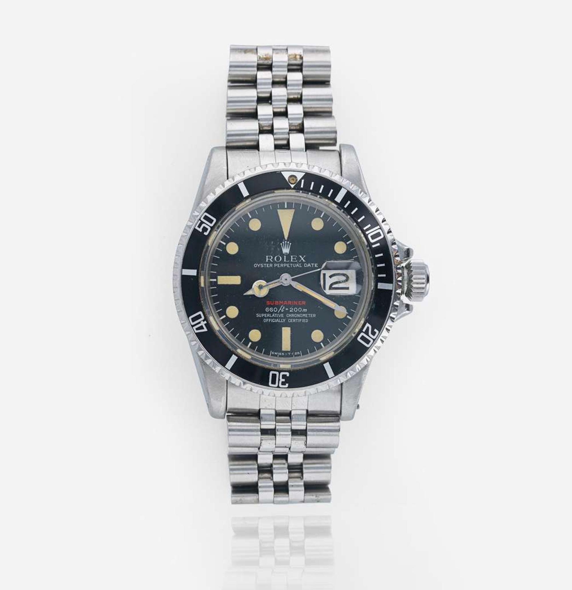 A Red Rolex Submariner Men's Watch Ref. 1680