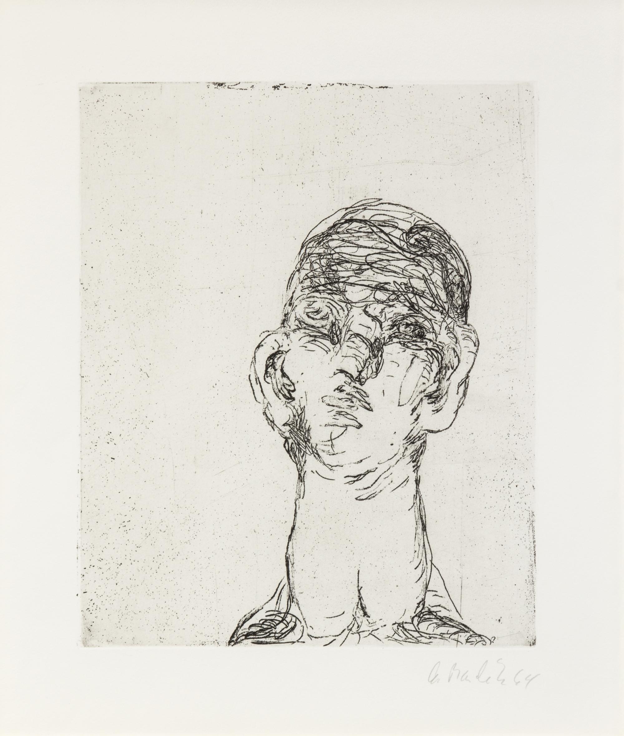George Baselitz, (German, b. 1938), Idol, 1963