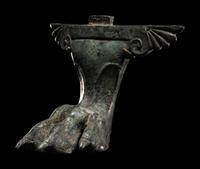 A Greco-Roman Bronze Winged Cista Foot