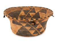 Pomo Basket, with Shell Beads